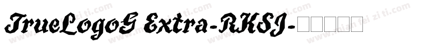 TrueLogoG Extra-RKSJ字体转换